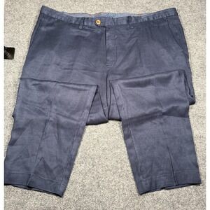 Tommy Bahama Men's Pants Linen Blend Lightweight Blue Size 42x30 Stretch